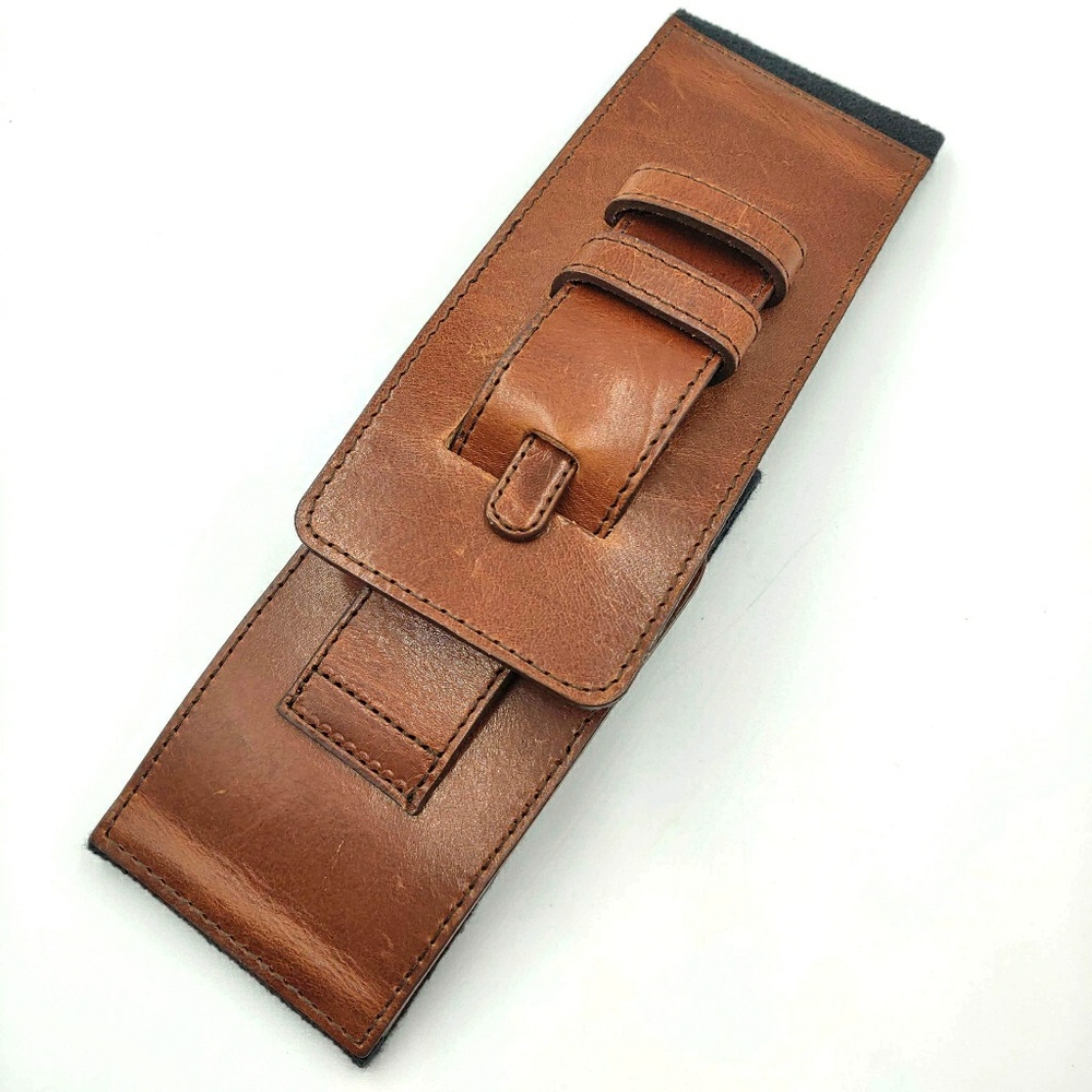 *SOLD* ANTHROPOLOGIE Leather Belt Stretch Thick S